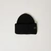 Bonnet En Maille Côtelée Avec Oval T
