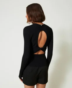 Cardigan Côtelé Avec Clous