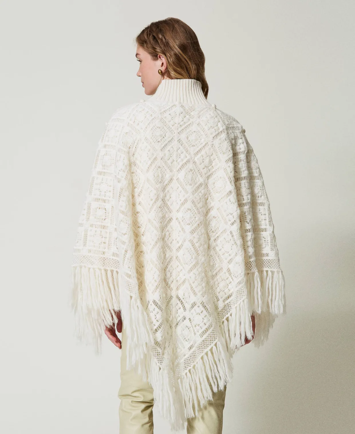 Maxi Pull En Laine Mélangée Avec étole