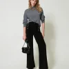 Pantalon En Velours Avec Boutons