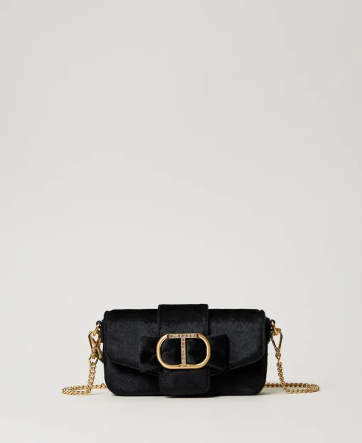 Petit Sac à Bandoulière «Amie» En Velours Brodé
