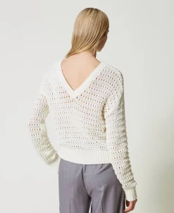 Pull Ajouré Avec Sequins