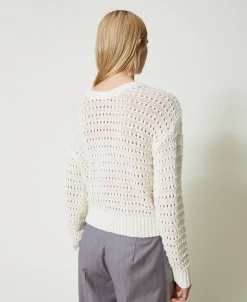 Pull Ajouré Avec Sequins