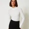 Pull Col Montant Avec Perles