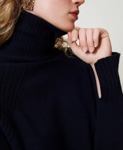 Pull Col Roulé En Laine Et Cachemire