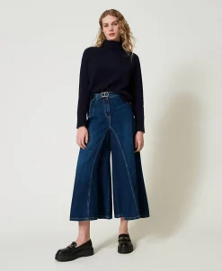 Pull Col Roulé En Laine Et Cachemire