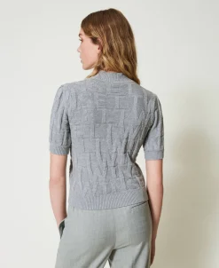 Pull En Coton Et Cachemire Avec Logo