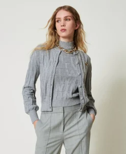 Pull En Coton Et Cachemire Avec Logo