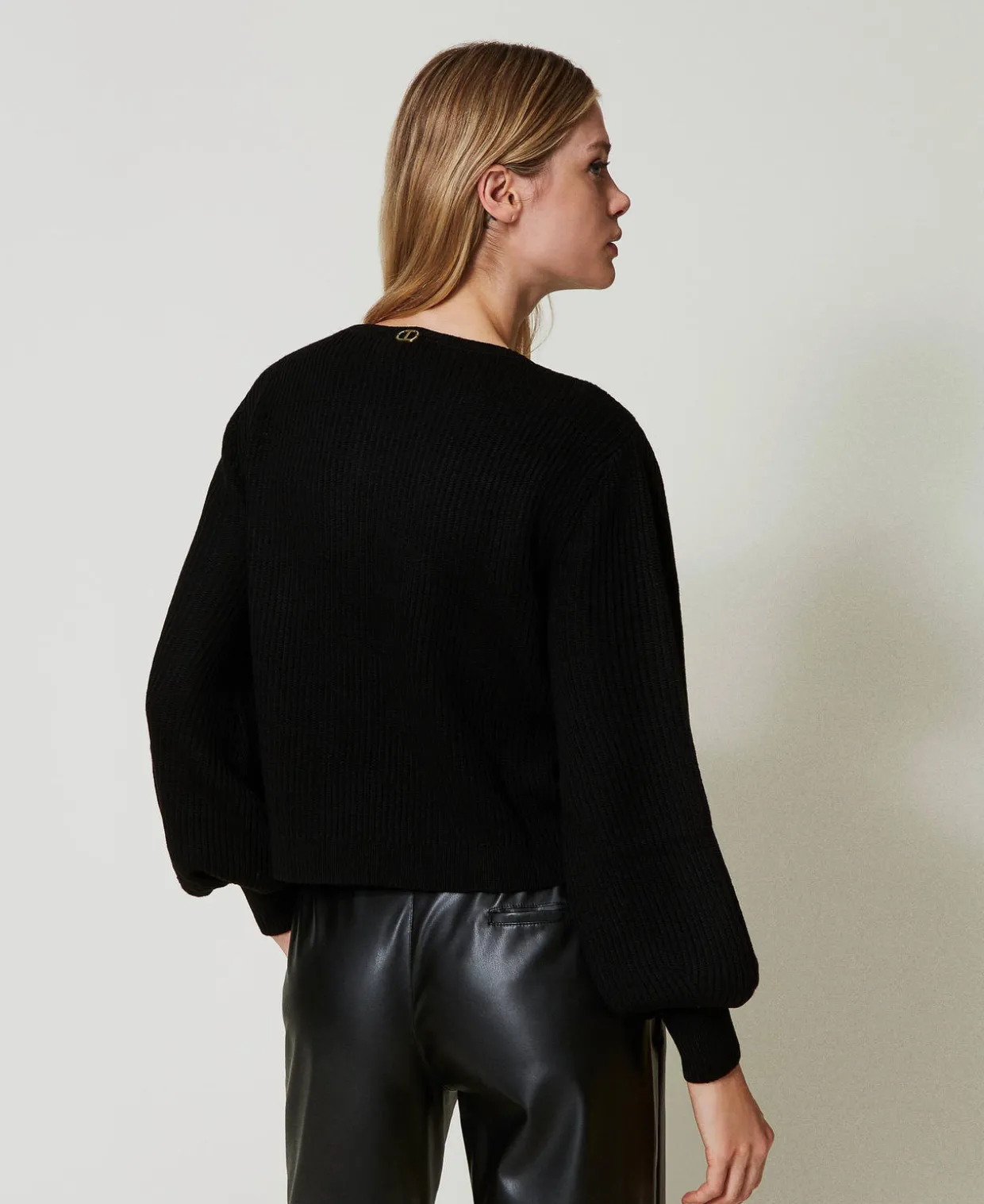 Pull En Laine Mélangée Avec Crochet