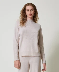 Pull En Mélange De Laine Et Lurex