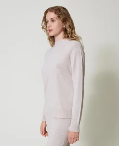 Pull En Mélange De Laine Et Lurex