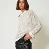 Pull Oversize MYFO Point Filet Avec Lurex