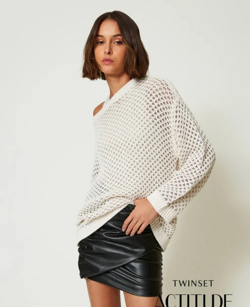 Pull Oversize MYFO Point Filet Avec Lurex