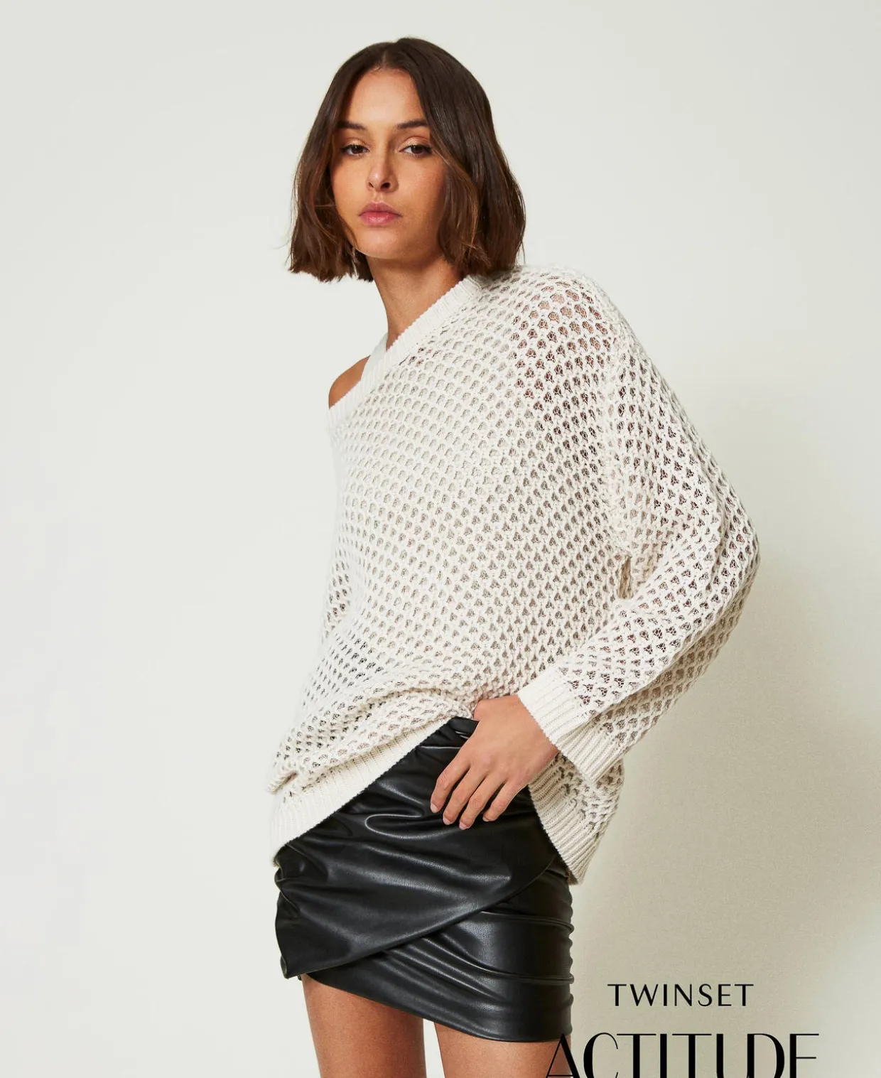 Pull Oversize MYFO Point Filet Avec Lurex
