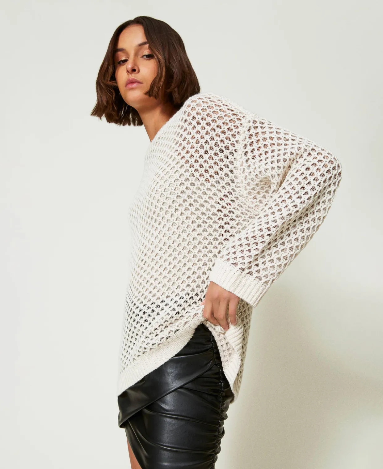 Pull Oversize MYFO Point Filet Avec Lurex