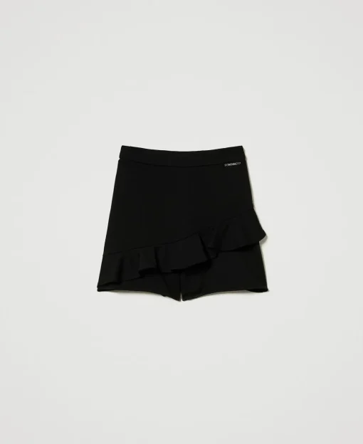 Short Avec Volants Et Logo