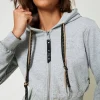 Sweat-shirt Cropped MYFO Avec Imprimé Pailleté