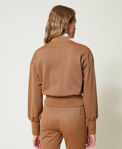 Sweat-shirt En Scuba Jacquard