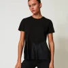 T-shirt Avec Volants En Tulle