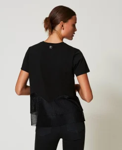 T-shirt Avec Volants En Tulle