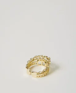 Bague Avec Perles Et Oval T