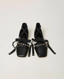 Ballerines Avec Perles Et Rubans