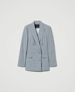Blazer Avec Broderies Réalisées à La Main
