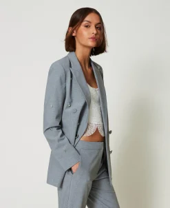 Blazer Avec Broderies Réalisées à La Main
