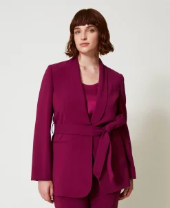 Blazer Avec Ceinture Et Chaîne Oval T