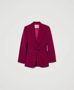 Blazer Avec Ceinture Et Chaîne Oval T