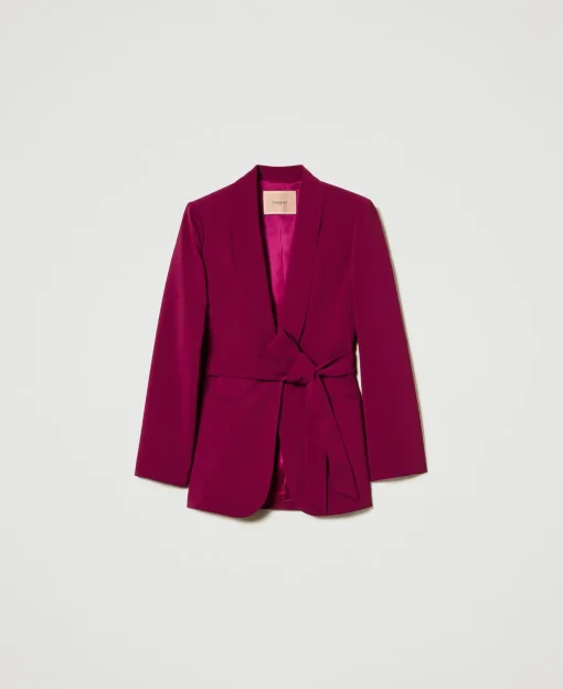 Blazer Avec Ceinture Et Chaîne Oval T