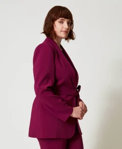 Blazer Avec Ceinture Et Chaîne Oval T