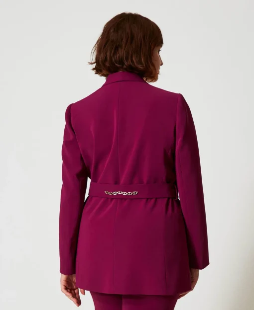 Blazer Avec Ceinture Et Chaîne Oval T