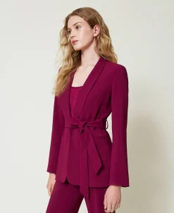 Blazer Avec Ceinture Et Chaîne Oval T