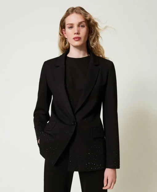Blazer Avec Strass Dégradés
