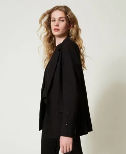 Blazer Avec Strass Dégradés