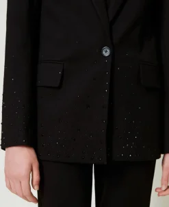 Blazer Avec Strass Dégradés