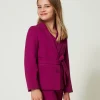 Blazer Droit Avec Ceinture