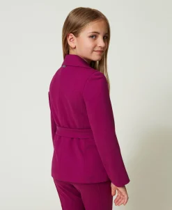 Blazer Droit Avec Ceinture