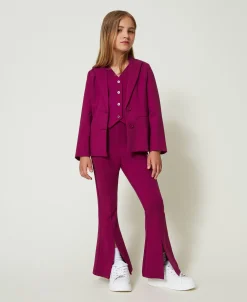 Blazer Droit Avec Ceinture