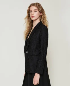 Blazer En Dentelle Macramé