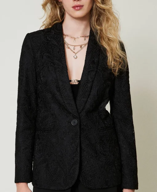 Blazer En Dentelle Macramé