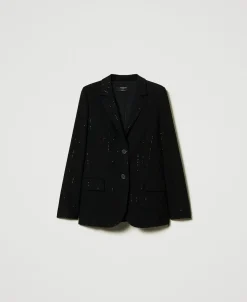 Blazer En Drap Avec Sequins