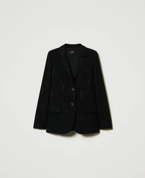 Blazer En Drap Avec Sequins