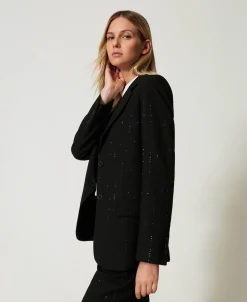 Blazer En Drap Avec Sequins