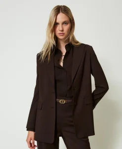 Blazer En Laine Stretch