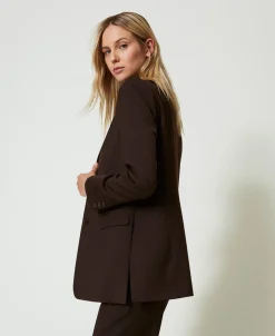 Blazer En Laine Stretch