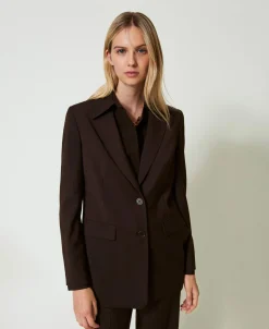 Blazer En Laine Stretch