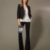 Blazer En Sergé De Laine Mélangée