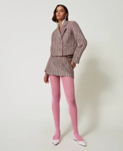 Blazer En Tissu Bouclé Et Lurex